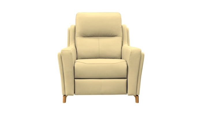 Parker Knoll Portland Armchair Como Cream Leather Teak Leg